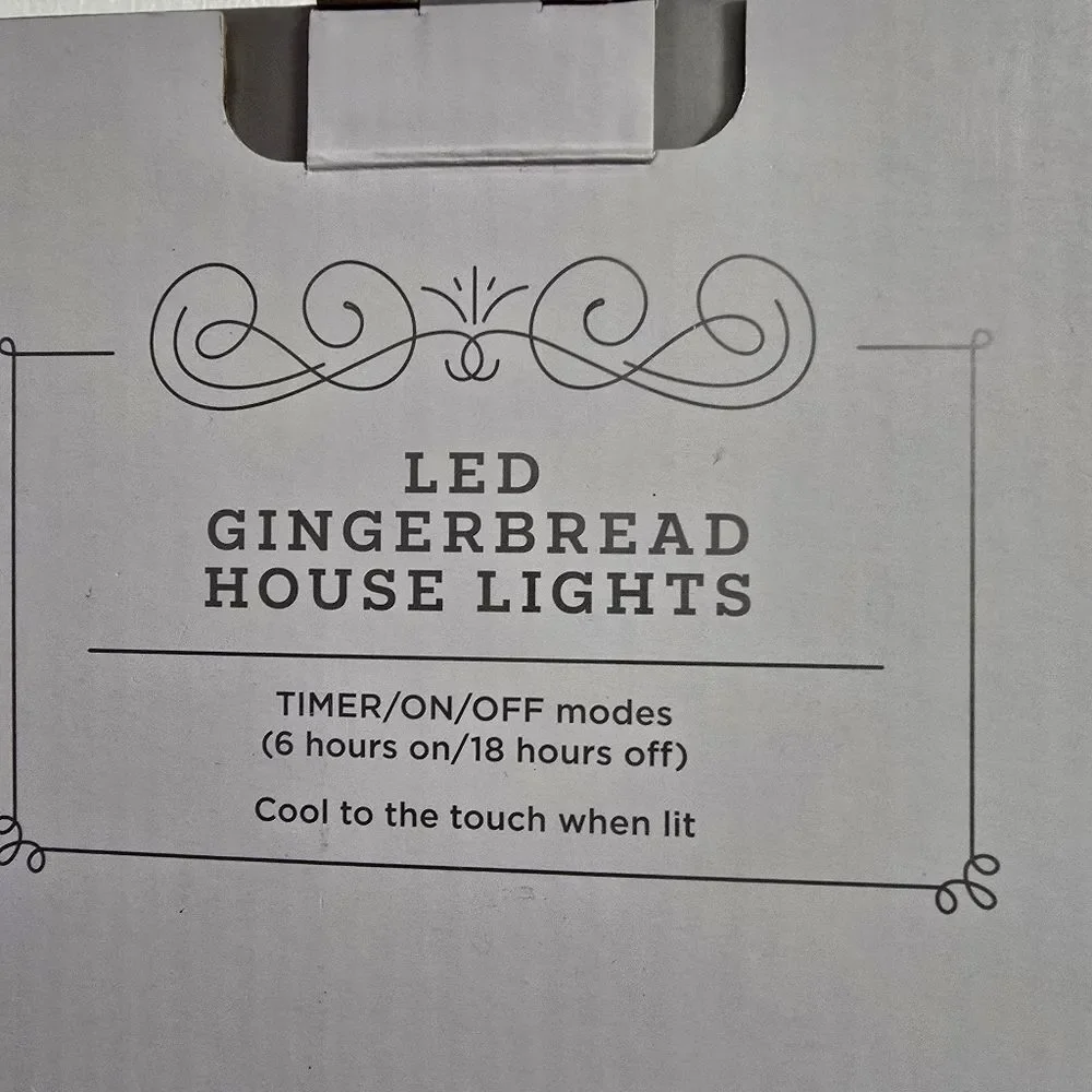 Wondershop Led Gingerbread Houses Lights, 5' 7